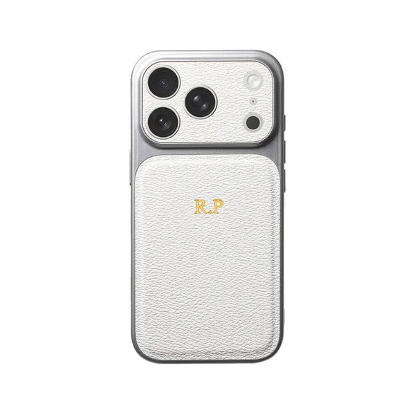 Personalised Letter Leather Case for iPhone 17 Pro