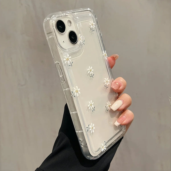 Trendy Floral Clear Case
