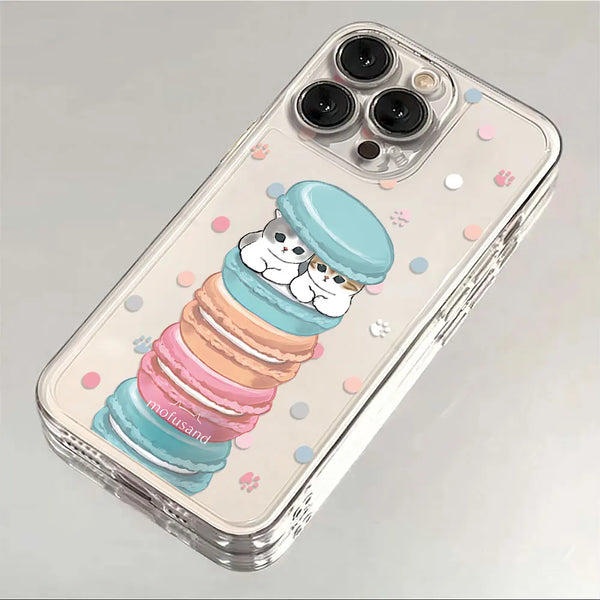 Transparent Cute Cat iPhone Case