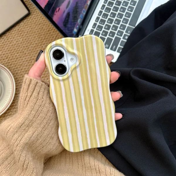 Summer Candy Stripe Case For iPhone 16 - Colorful Gloss