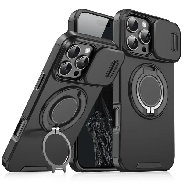 Armor Magnetic Bracket CasesWith Lanyard Slide Camera Protection - alternate angle