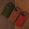 Ostrich Leather Case For iPhone 16 Pro Max | Executive Style