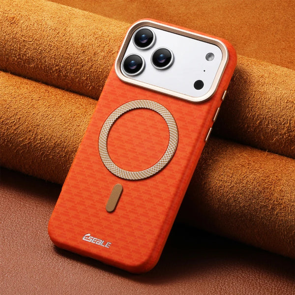 Orange Triangle Pattern MagSafe Case protective iPhone case for iPhone 16 Pro Max to iPhone 16 Pro