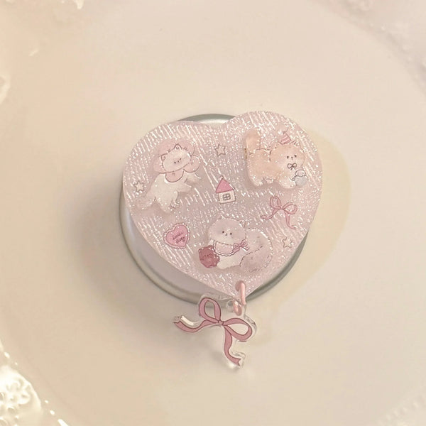 Cute Cartoon Kitty Case For iPhone 17 Pro - Magnetic Stand