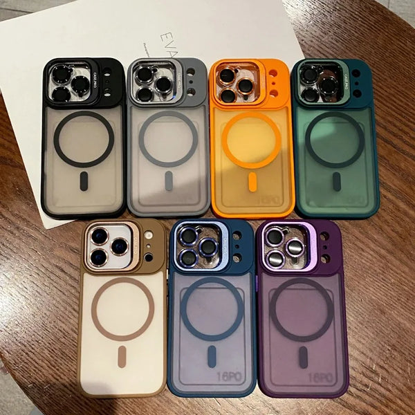 Matte Magnetic Lens Holder Case