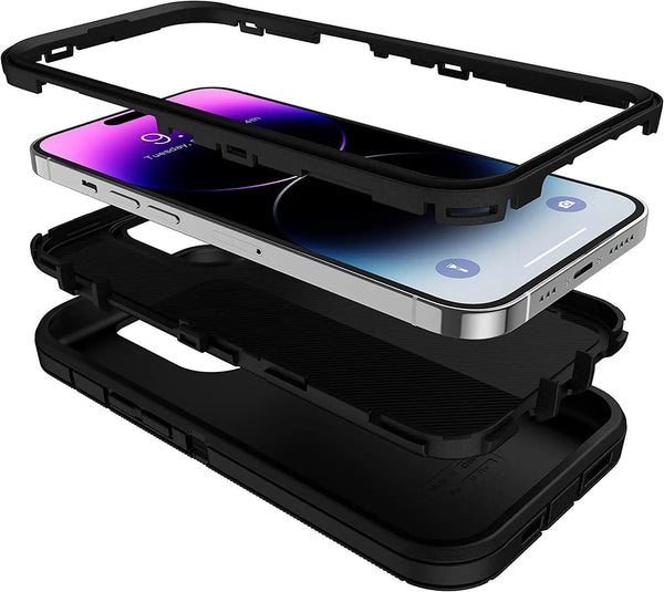 Heavy Duty Armor Shockproof Dust-Proof Case For iPhone - detail close-up landscape