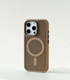 Honeycomb Grid Mesh Cooling Magsafe Phone Case Lens Bracket