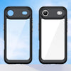 Light blue and clear iPhone 17 series case with a glossy translucent finish