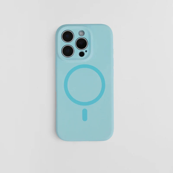 Solid Color Liquid Silicone MagSafe Phone Case for iPhone 16 Pro Max