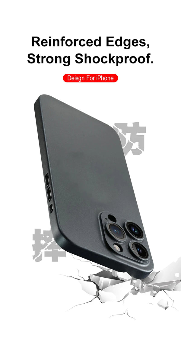 Slim Frosted Matte iPhone Case - additional view portrait