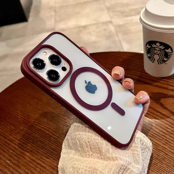 Matte Natural Titanium magnetic charging case