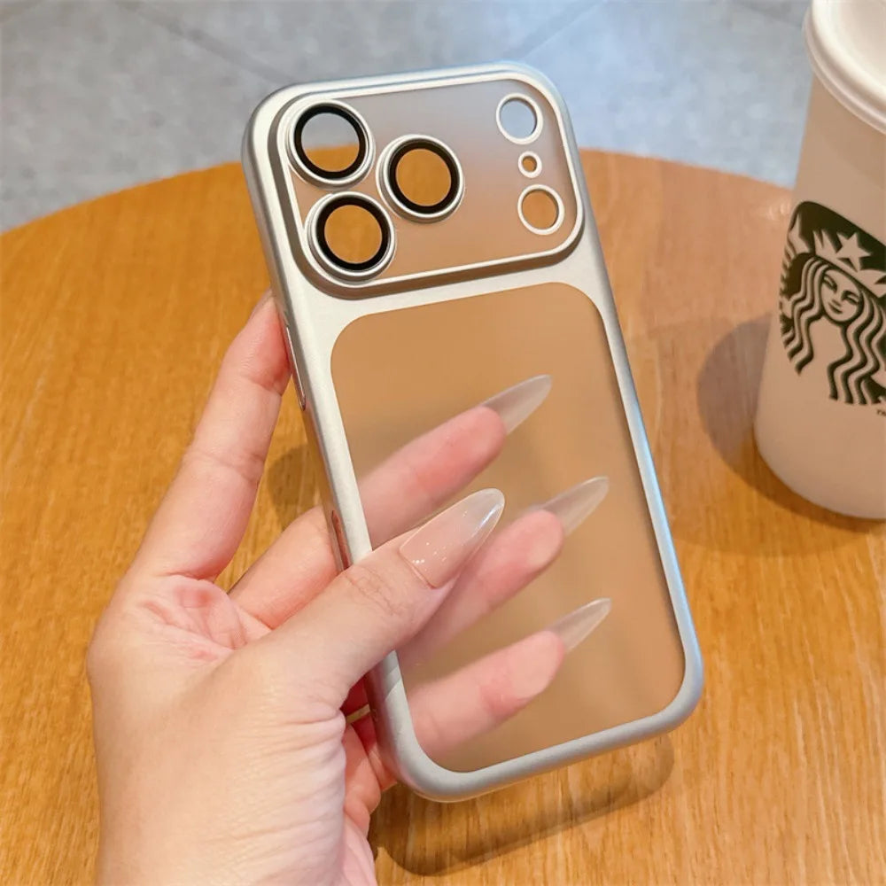Plating Frosted Translucent Case for iPhone 17 Pro Max