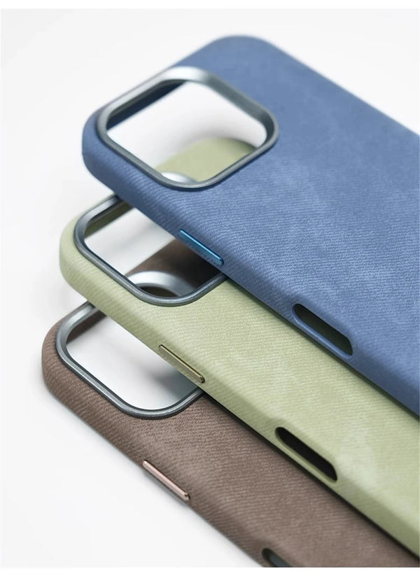 Fiber Leather MagSafe Case with Shockproof Protection | iPhone 17 Pro Max