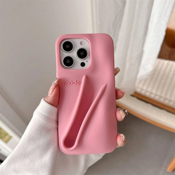Red Rhode Lip Case MagSafe compatibility close-up