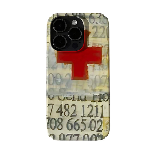 Retro Cross Pattern Phone Case