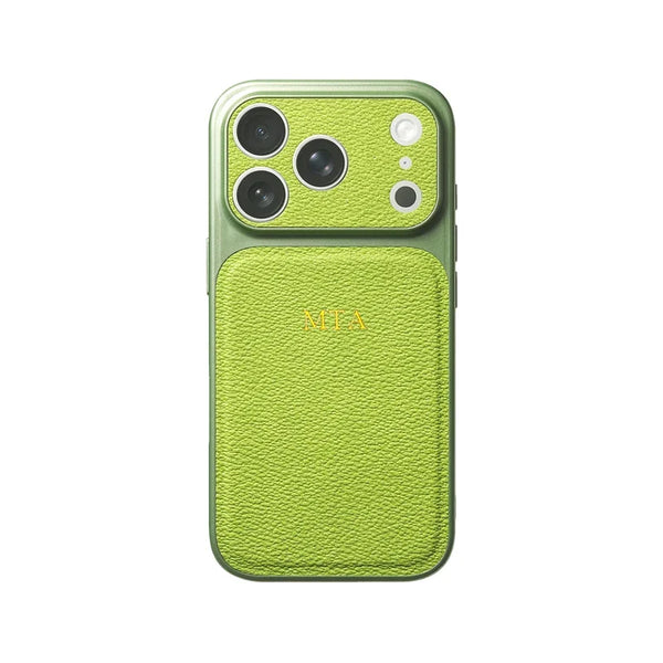Personalised Letter Leather Case for iPhone 17 Pro
