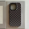 Brown Red Polka Dot Elegant Phone Case