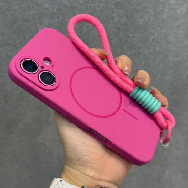 Ultra Thin Matte Case with strap for iPhone - lifestyle photo