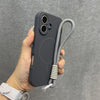 Ultra Thin Matte Case with strap for iPhone