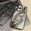 3D Metal Fish Bone Clear Phone Case