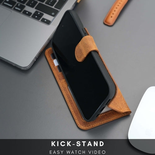 Casper iPhone 15 Pro Max Wallet Case Leather MagSafe