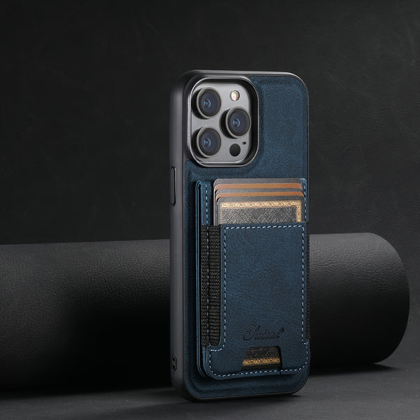 Wallet Case Faux Leather For IPhone 15 Pro