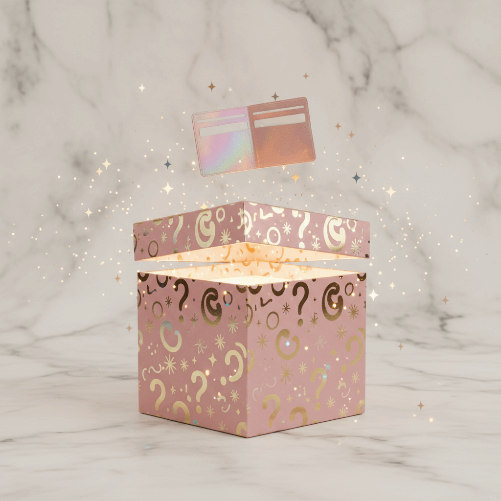 Mystery Card Wallet Adhesive