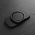 Matte black ring grip holder for men on dark slate background