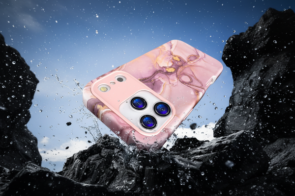 Pink Marble Case – Military Drop Clean