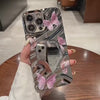 Luxury Flower Make Up Mirror Phone Case