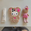 Cute Fluffy Leopard Print Hello Kitty Phone Case