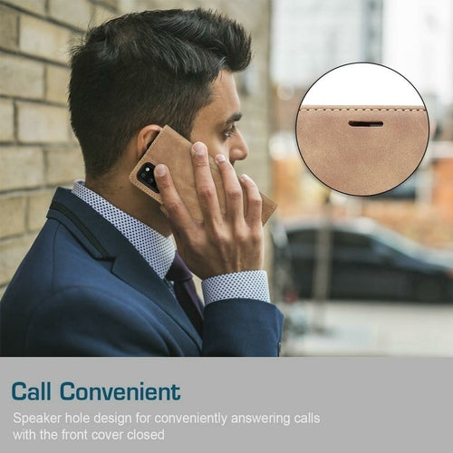 Magnetic Flip Wallet Case for iPhone 7, 8, X, 11, 12, 13